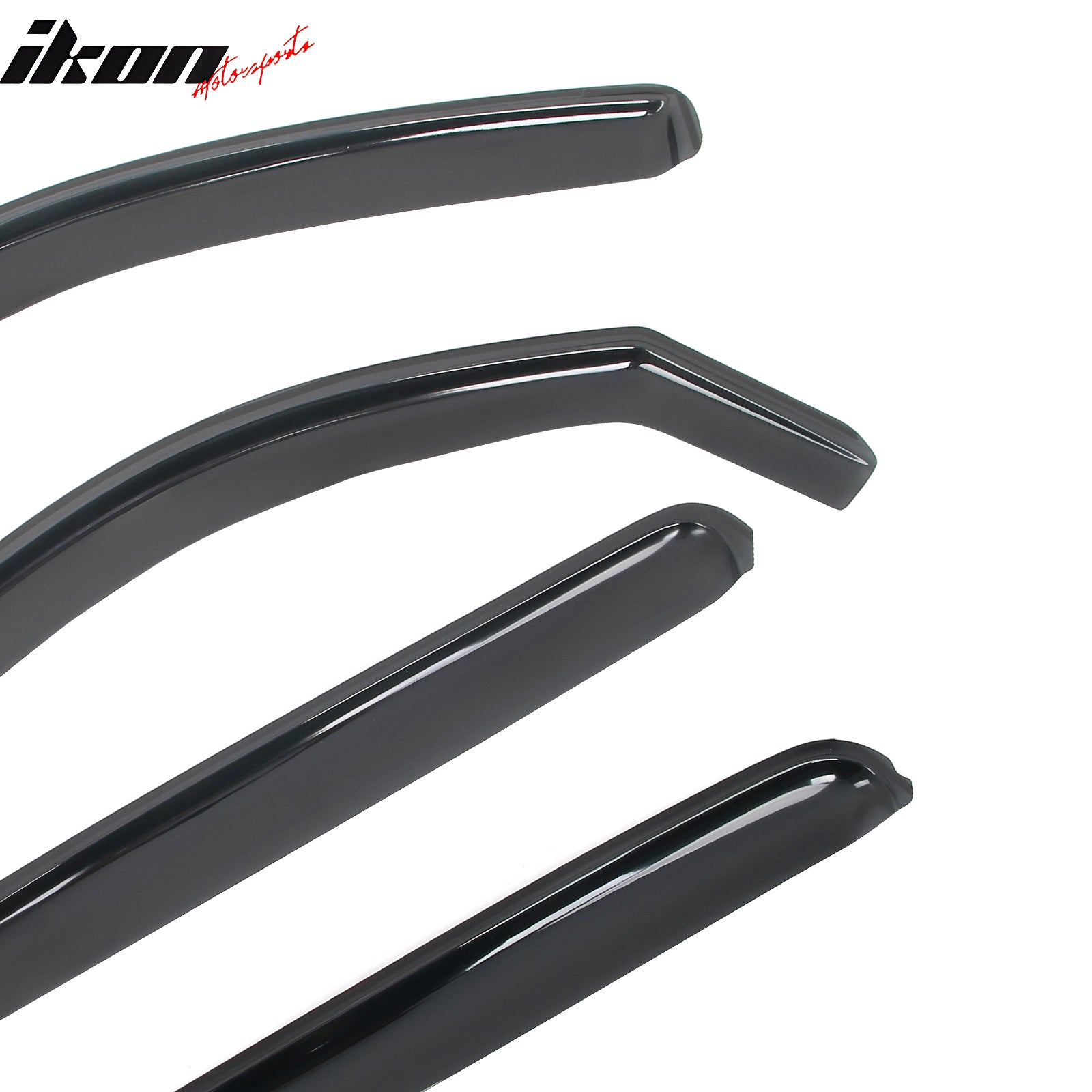 Fits 05-15 Toyota Tacoma Double Cab In-Channel Window Visors Acrylic Rain Shade