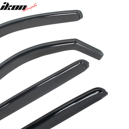 Fits 05-15 Toyota Tacoma Double Cab In-Channel Window Visors Acrylic Rain Shade