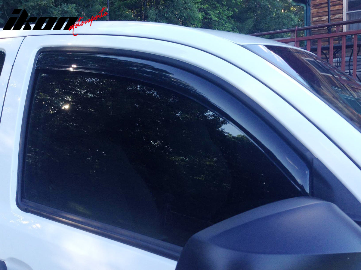 Fits 16-23 Toyota Tacoma Access Cab Window Visors In Channel Rain Sun Deflectors