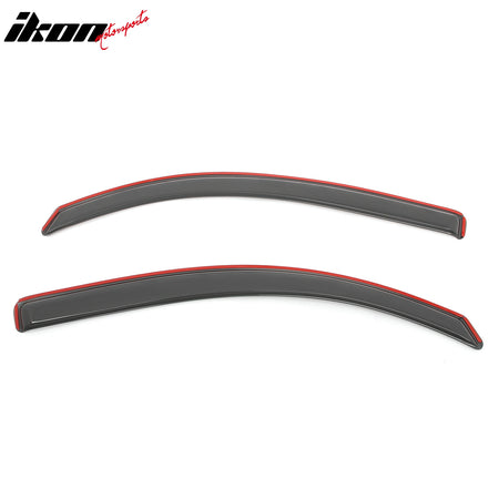 Fits 16-23 Toyota Tacoma Access Cab Window Visors In Channel Rain Sun Deflectors