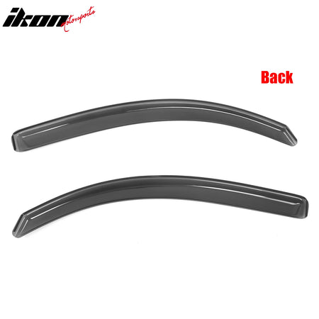 Fits 16-23 Toyota Tacoma Access Cab Window Visors In Channel Rain Sun Deflectors