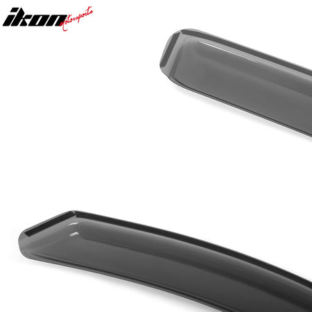 Fits 16-23 Toyota Tacoma Access Cab Window Visors In Channel Rain Sun Deflectors