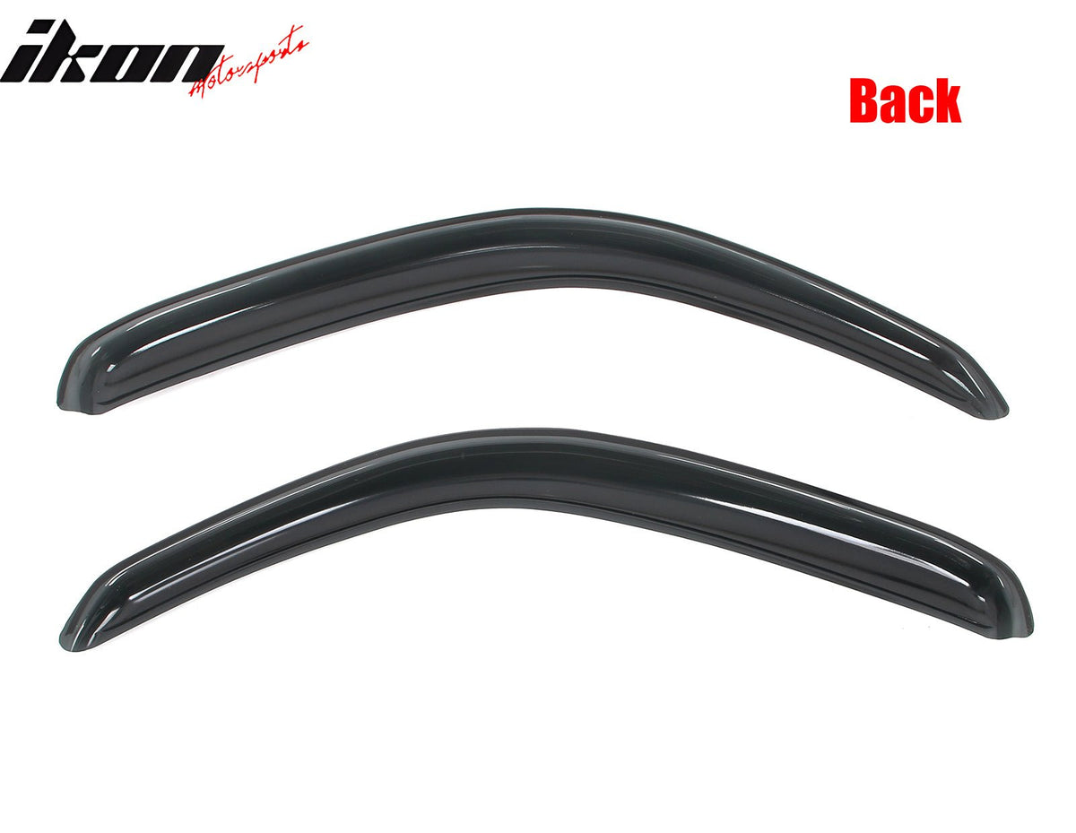 Fits 95-04 Toyota Tacoma Standard Cab In-Channel Window Visor Acrylic Rain Shade