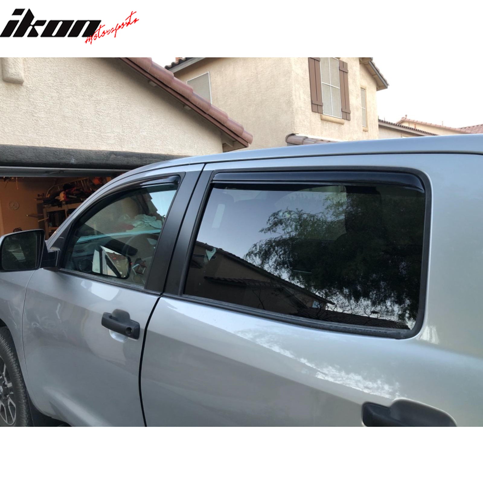 For 07-21 Toyota Tundra Crewmax Cab In-channel Window Visor Side Door Deflectors
