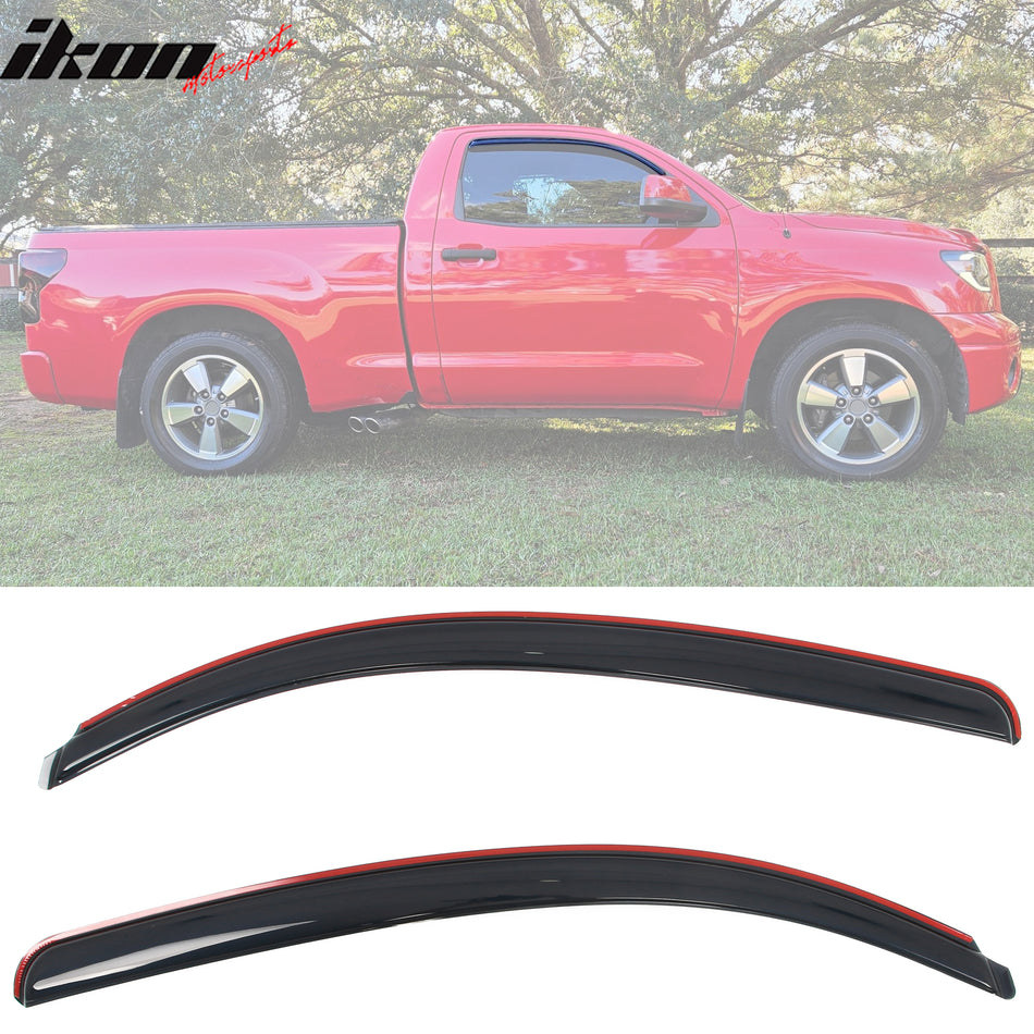 2007-2017 Toyota Tundra Standard Cab Window Visor In Channel Deflector