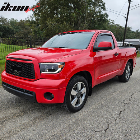 Fits 07-17 Toyota Tundra Standard Cab Acrylic Window Visors In Channel Deflector