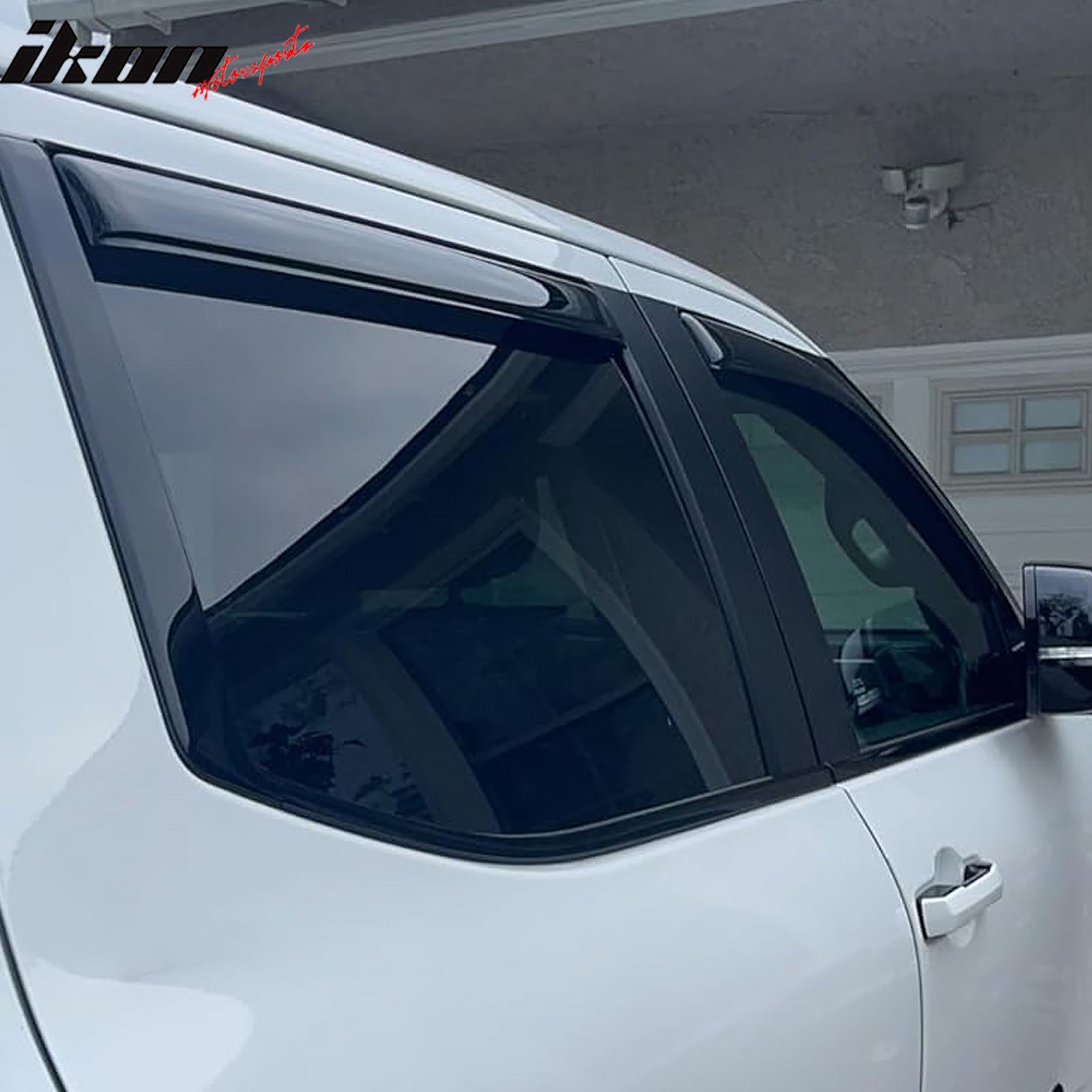 Fits 22-25 Toyota Tundra Crew Cab Acrylic Window Visors In-Channel Deflectors