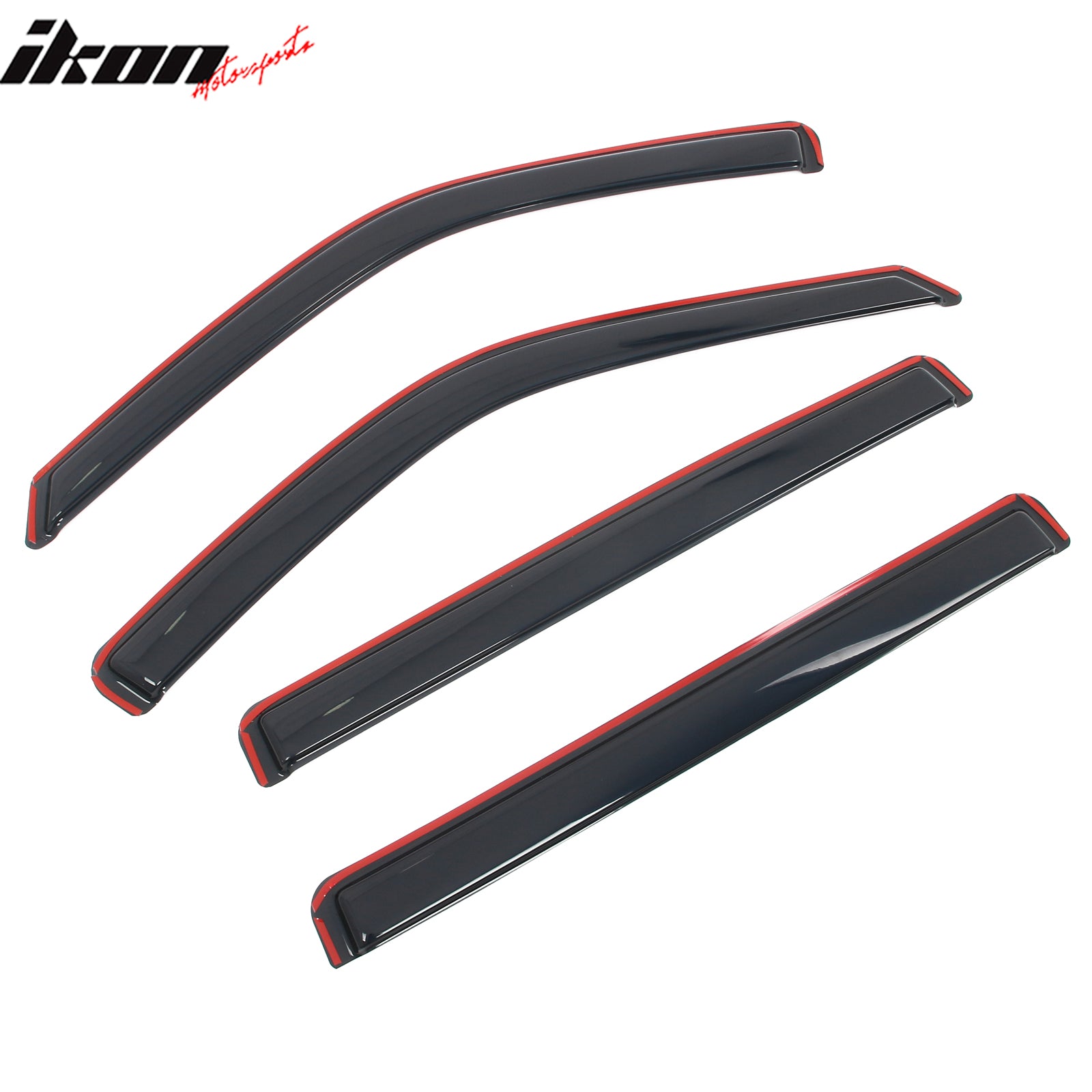 Fits 22-25 Toyota Tundra Crew Cab Acrylic Window Visors In-Channel Deflectors