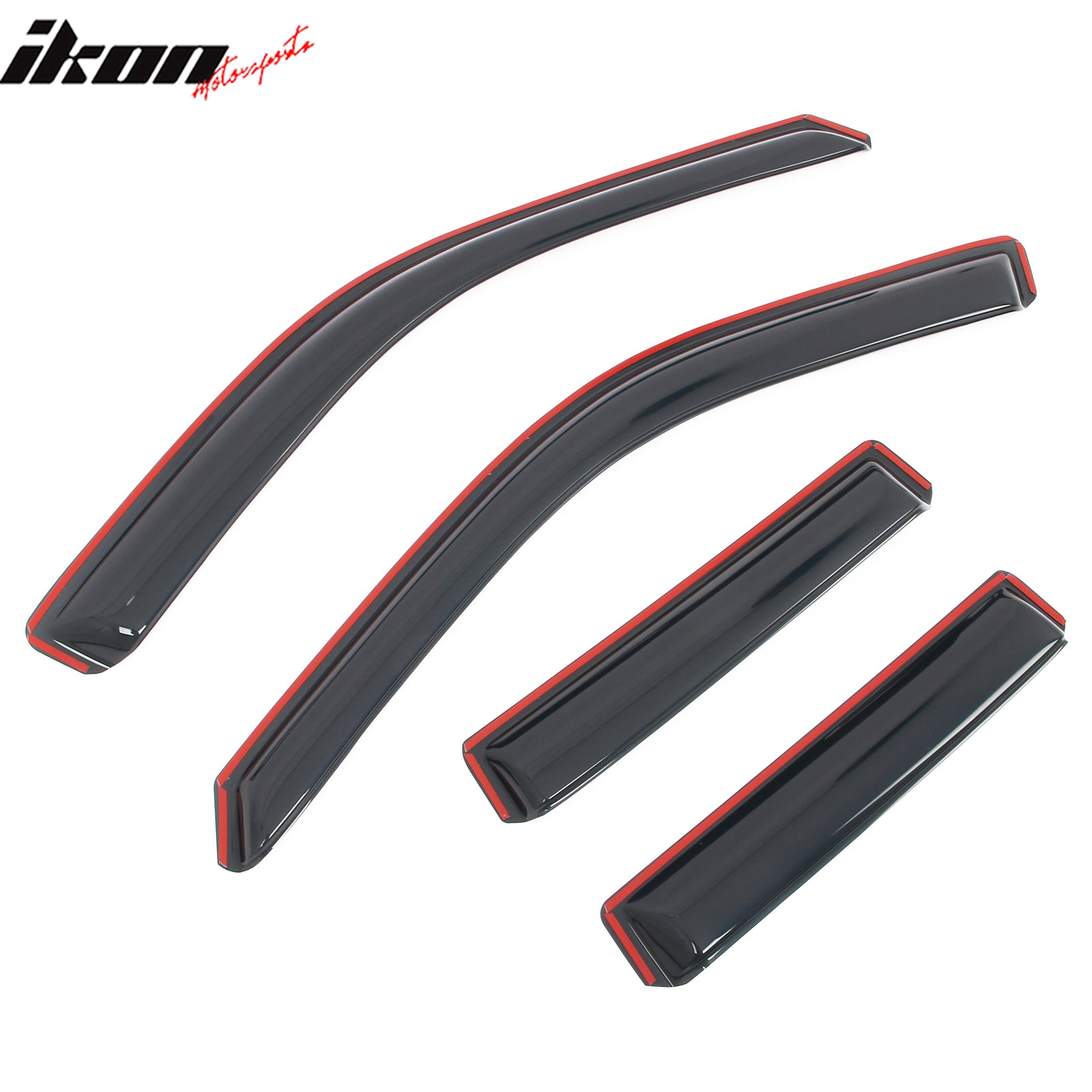 Fits 22-25 Toyota Tundra Double Cab Acrylic Window Visors In Channel Deflectors