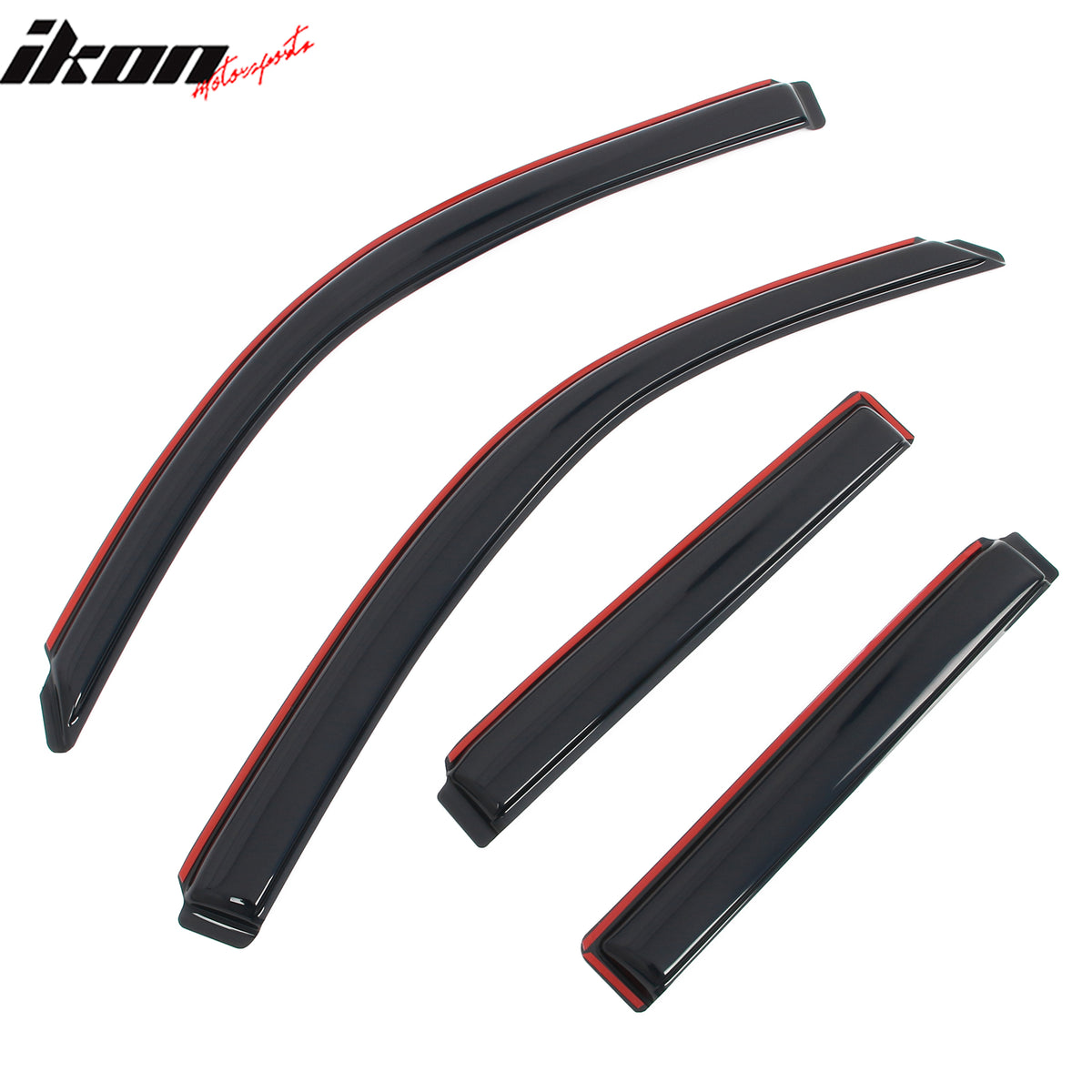 Fits 03-09 Toyota 4Runner 4PCS In-Channel Window Visors Somke Acrylic Deflectors