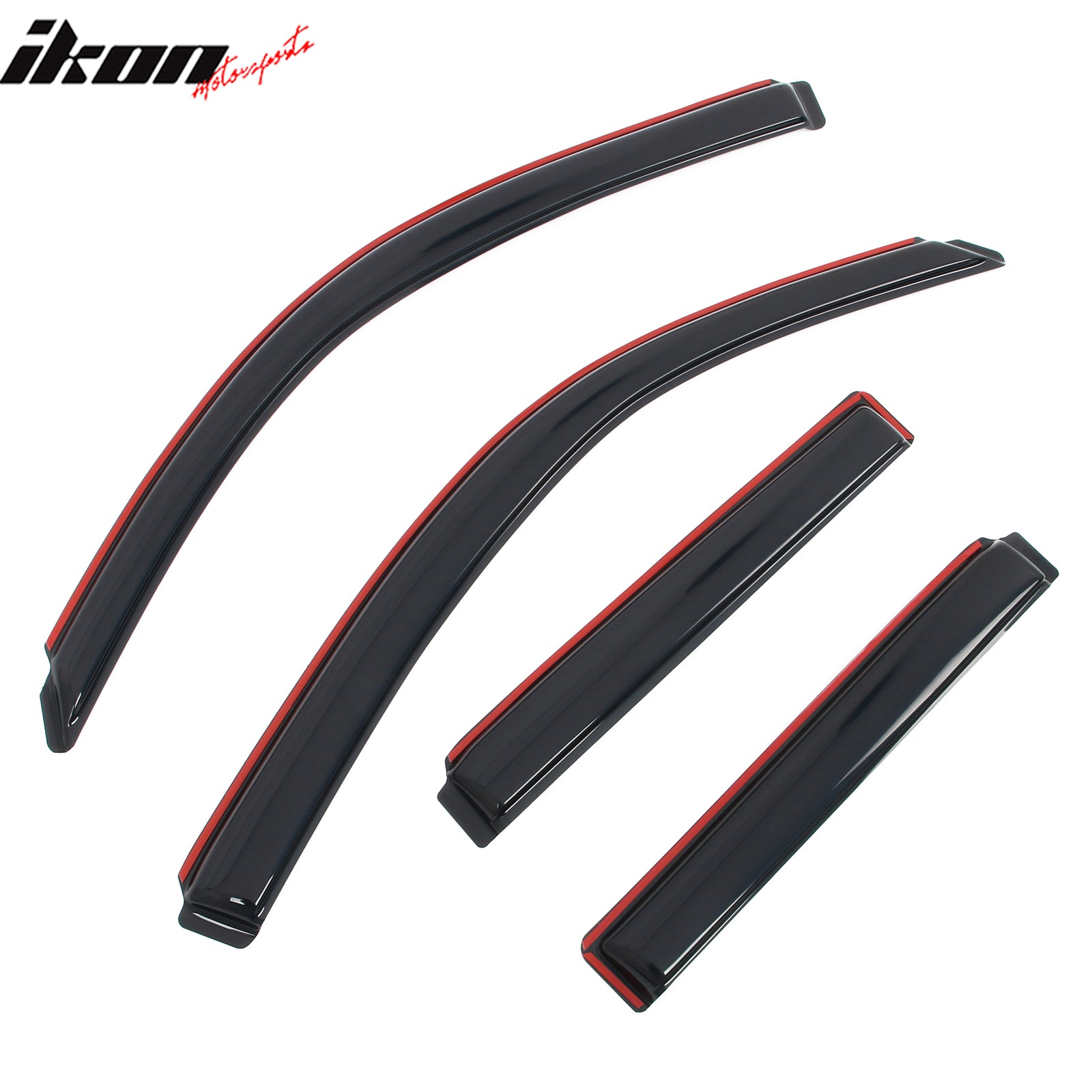 Fits 03-09 Toyota 4Runner 4PCS In-Channel Window Visors Somke Acrylic Deflectors