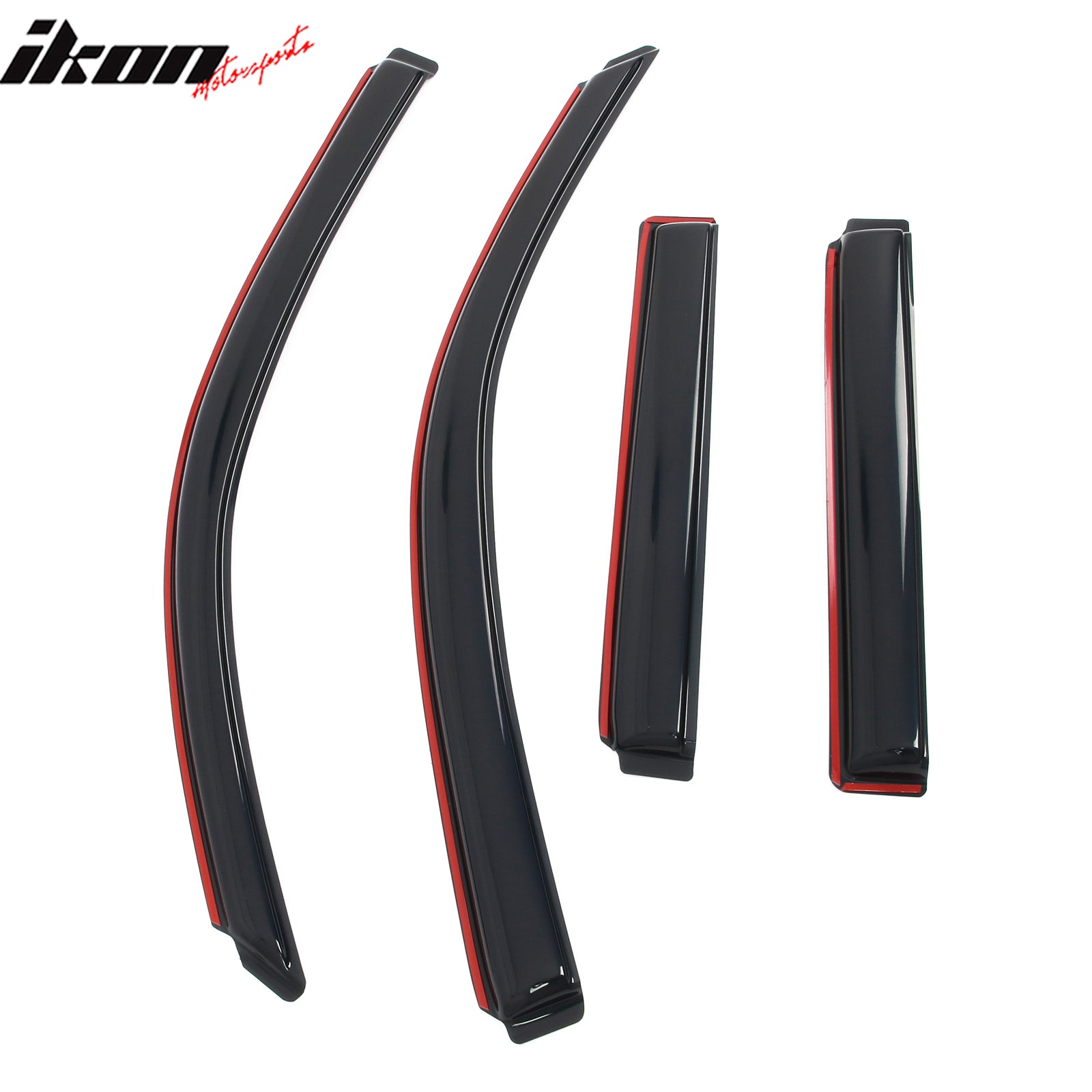 Fits 03-09 Toyota 4Runner 4PCS In-Channel Window Visors Somke Acrylic Deflectors