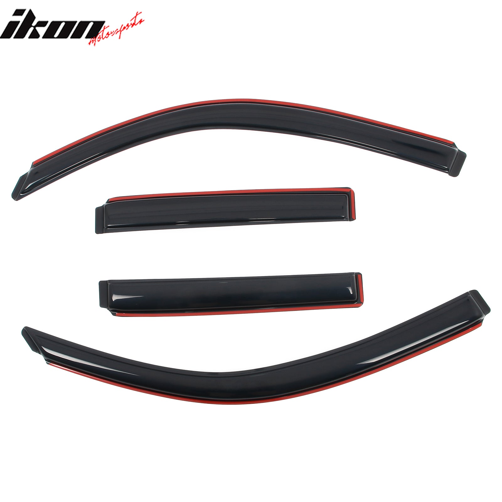 Fits 03-09 Toyota 4Runner 4PCS In-Channel Window Visors Somke Acrylic Deflectors