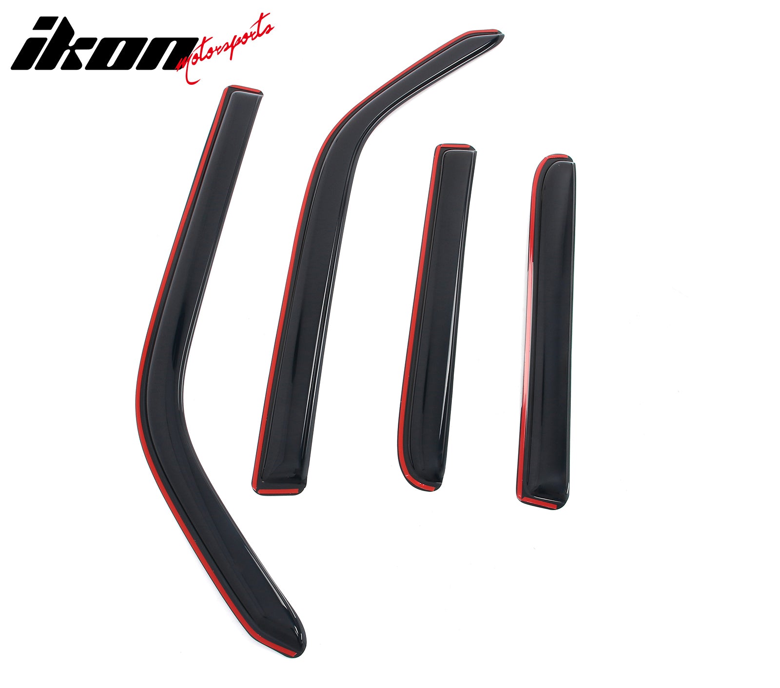 Fits 10-24 Toyota 4Runner Side Window Visor Somke Acrylic In-Channel Deflectors