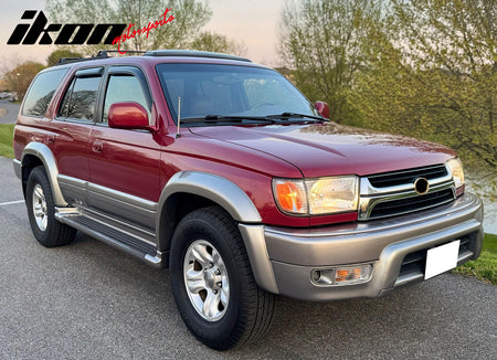 Fits 96-02 Toyota 4Runner Side Window Visor Somke Acrylic Deflectors- In-Channel