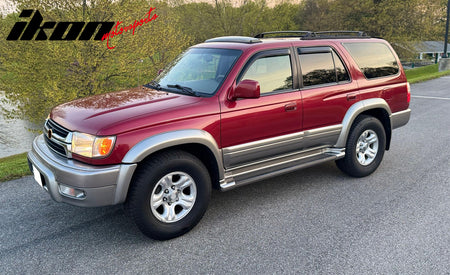 Fits 96-02 Toyota 4Runner Side Window Visor Somke Acrylic Deflectors- In-Channel