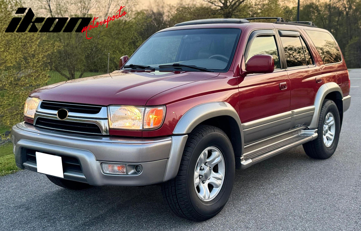 Fits 96-02 Toyota 4Runner Side Window Visor Somke Acrylic Deflectors- In-Channel