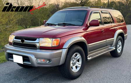 Fits 96-02 Toyota 4Runner Side Window Visor Somke Acrylic Deflectors- In-Channel