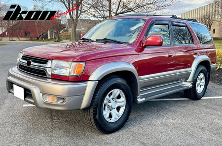 Fits 96-02 Toyota 4Runner Side Window Visor Somke Acrylic Deflectors- In-Channel