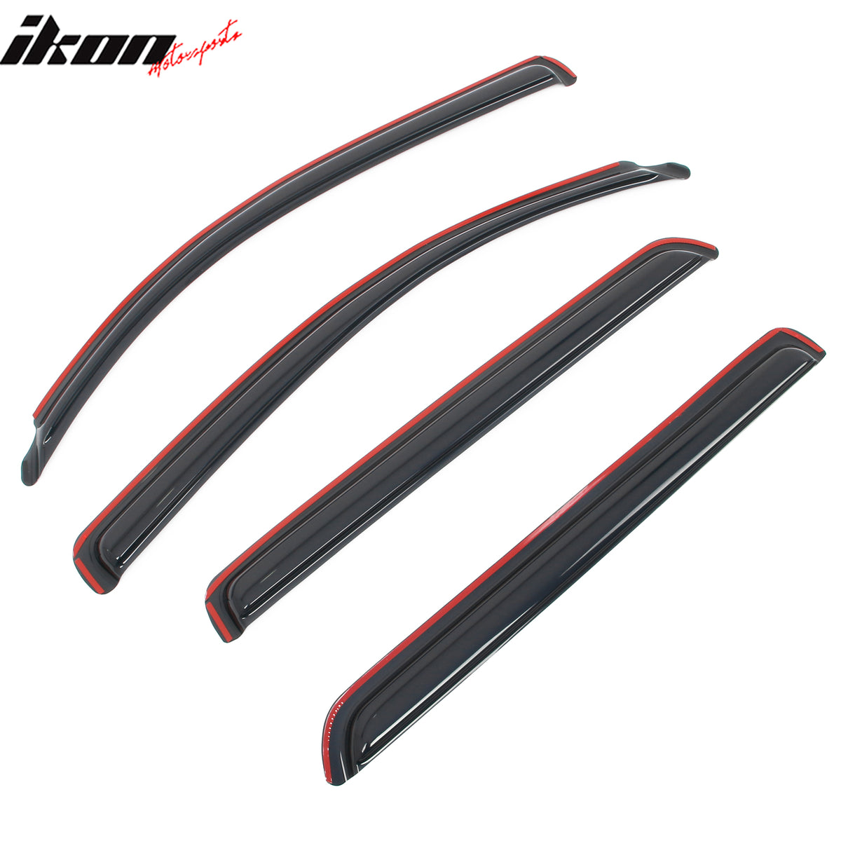 Fits 08-22 Toyota Sequoia In-Channel Side Window Deflectors Acrylic Rain Shade