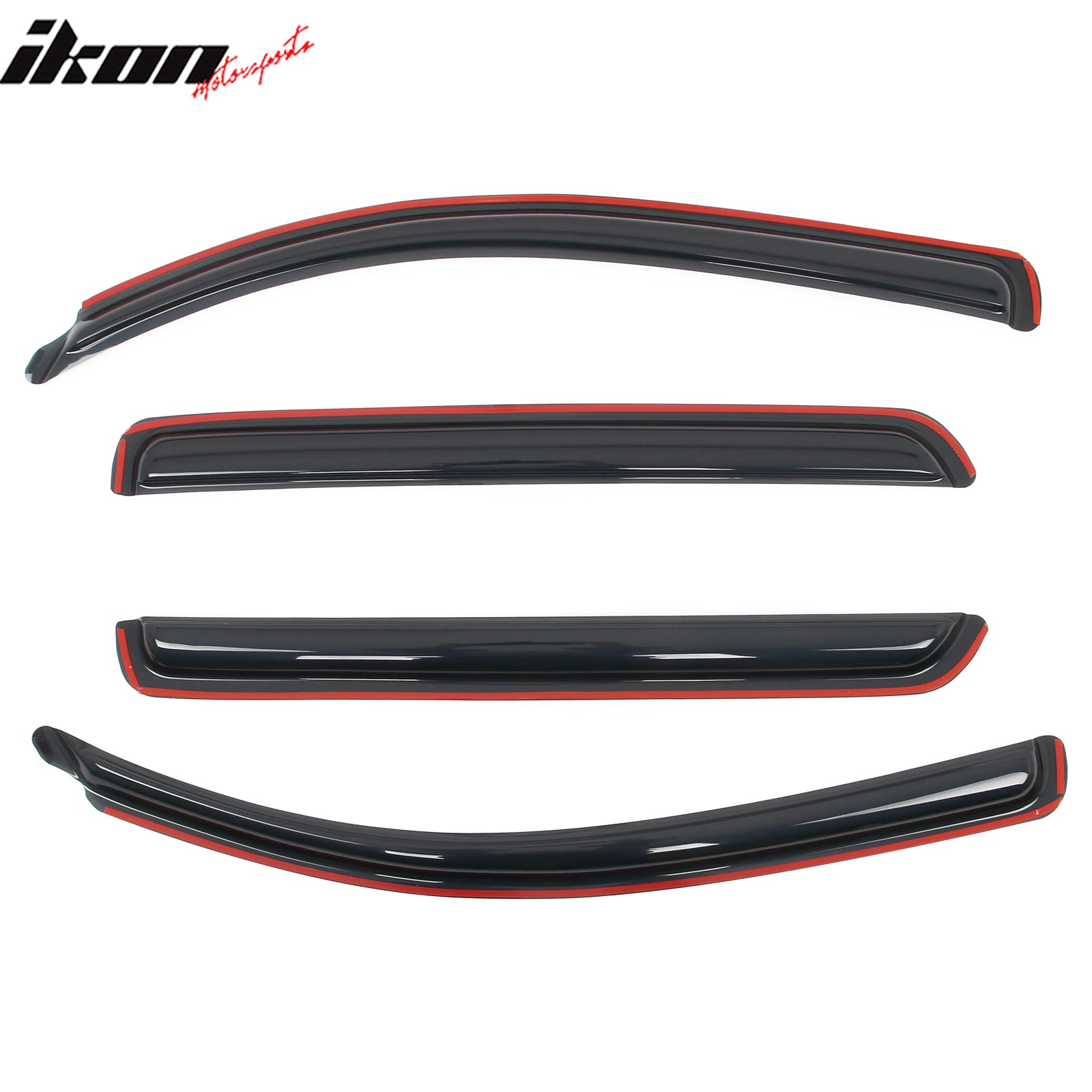 Fits 08-22 Toyota Sequoia In-Channel Side Window Deflectors Acrylic Rain Shade
