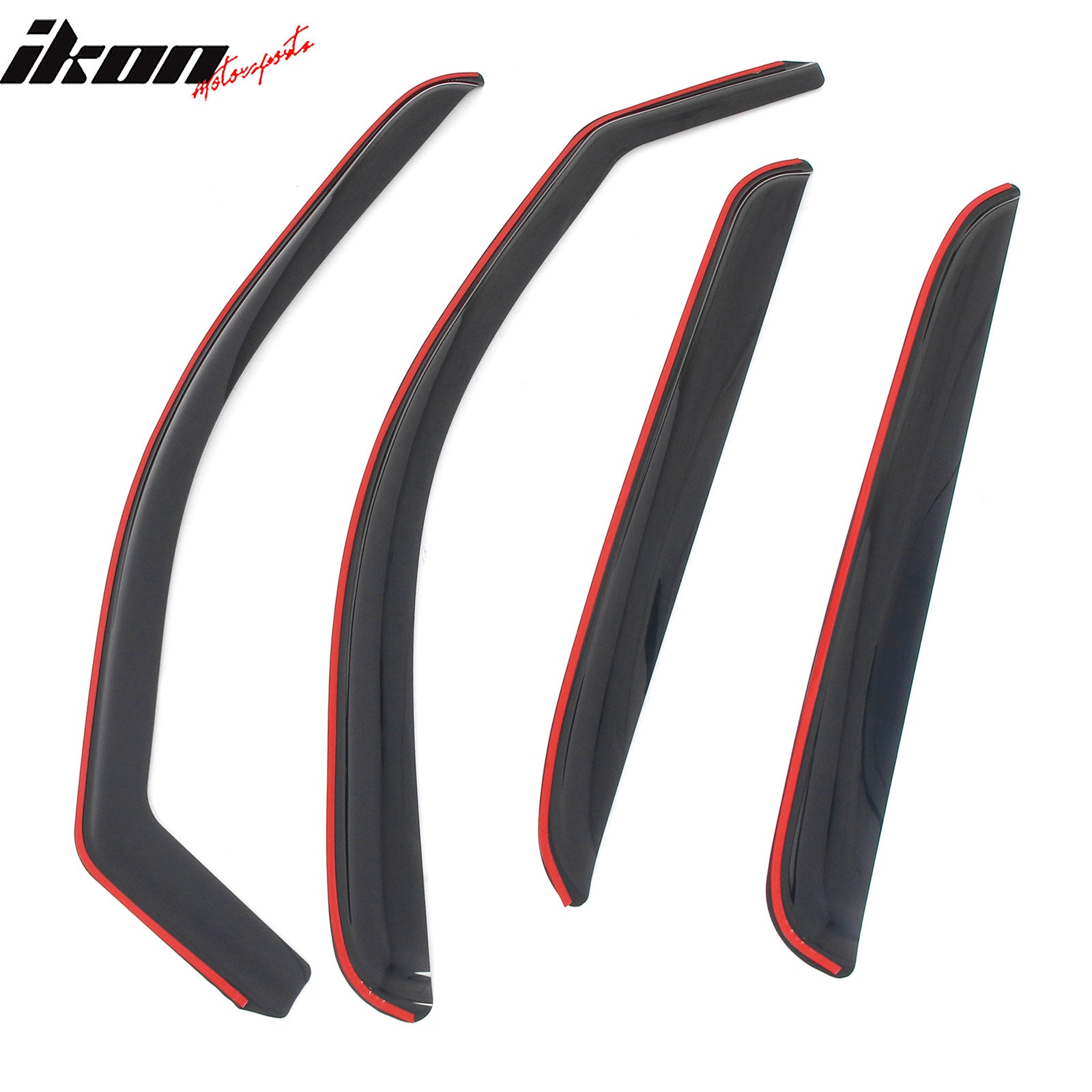 Fits 07-13 Chevrolet Avalanche In-Channel Window Visors Rain Guards Deflectors