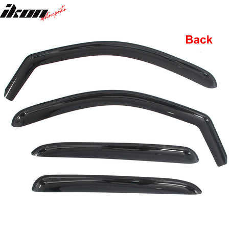 Fits 07-13 Chevrolet Avalanche In-Channel Window Visors Rain Guards Deflectors