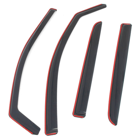 Fits 15-22 Chevrolet Colorado GMC Canyon Crew Cab In-Channel Window Visors Guard