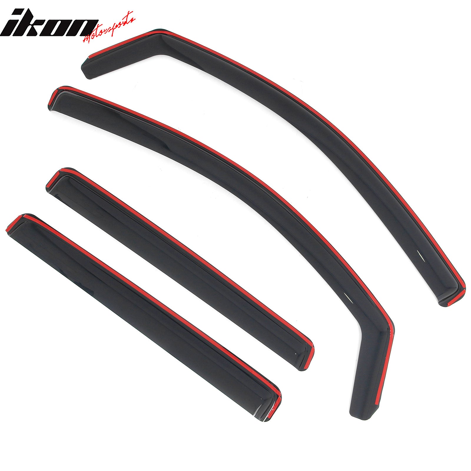 Fits 23-26 Chevrolet Colorado GMC Canyon Crew Cab In-Channel Window Visors Guard