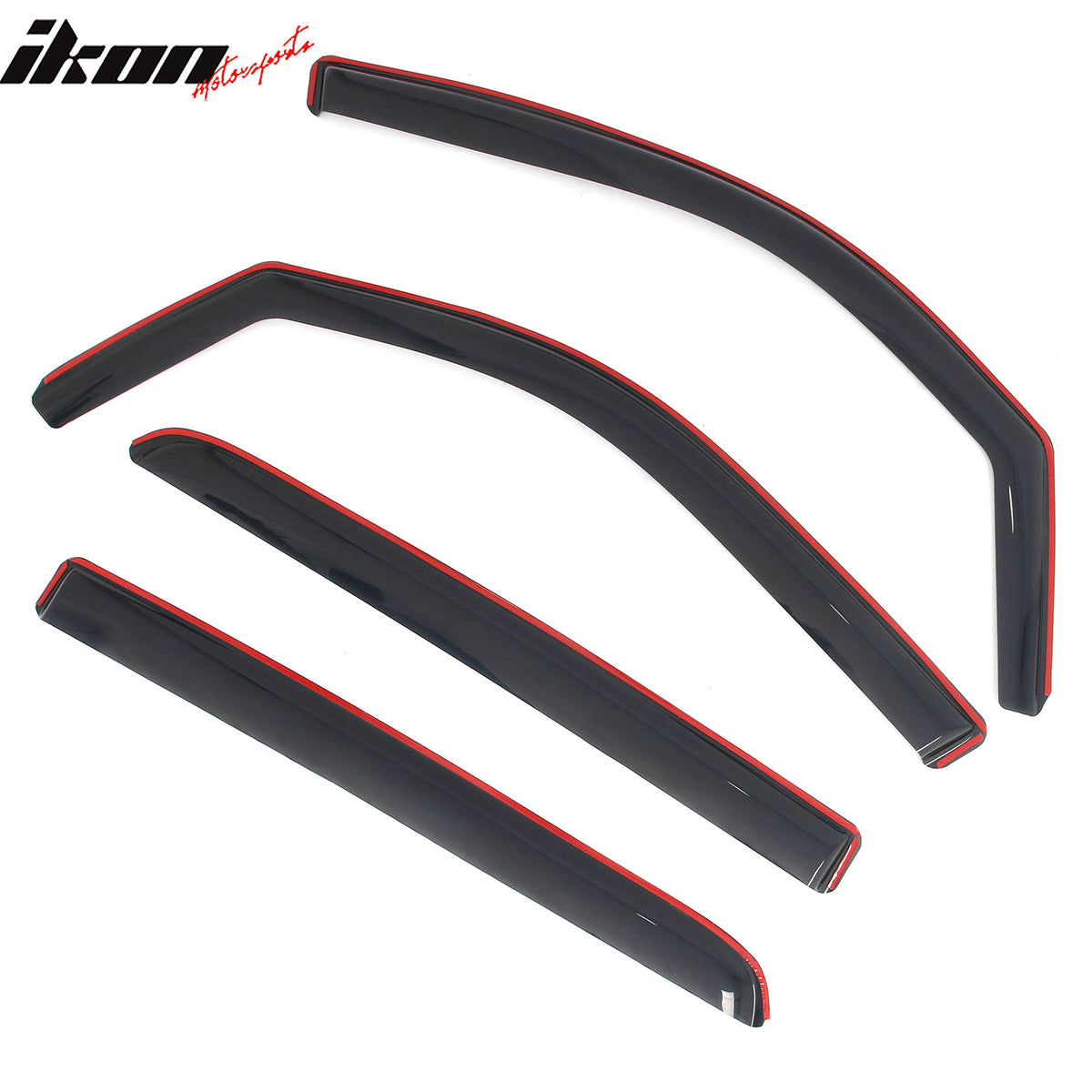 Fits 19-26 Ram 1500 Crew Cab In-Channel Window Visors Sun Rain Guards Deflectors
