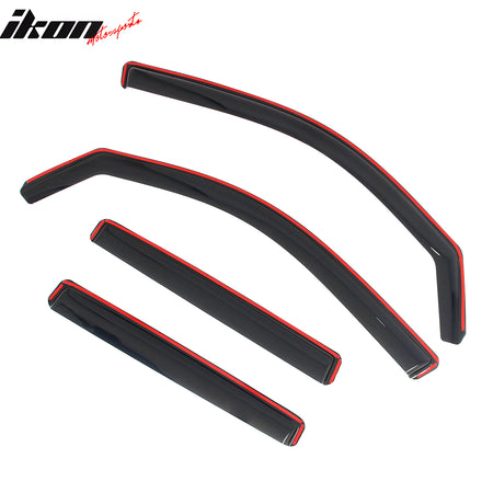 Fits 22-26 Ford Maverick In-Channel Window Visors Vent Rain Guards Deflectors