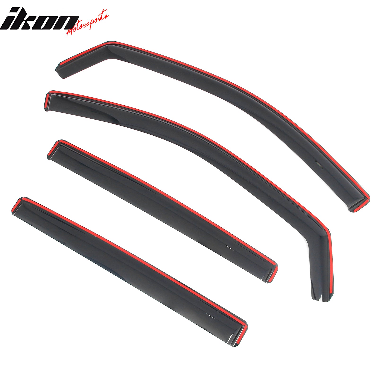 Fits 19-23 Ford Ranger SupeCrew In-Channel Window Visors Rain Guards Deflectors