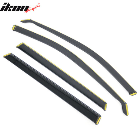 Fits 23-26 Honda CR-V Side Window Visors Injection PC In-Channel Deflectors 4PCS