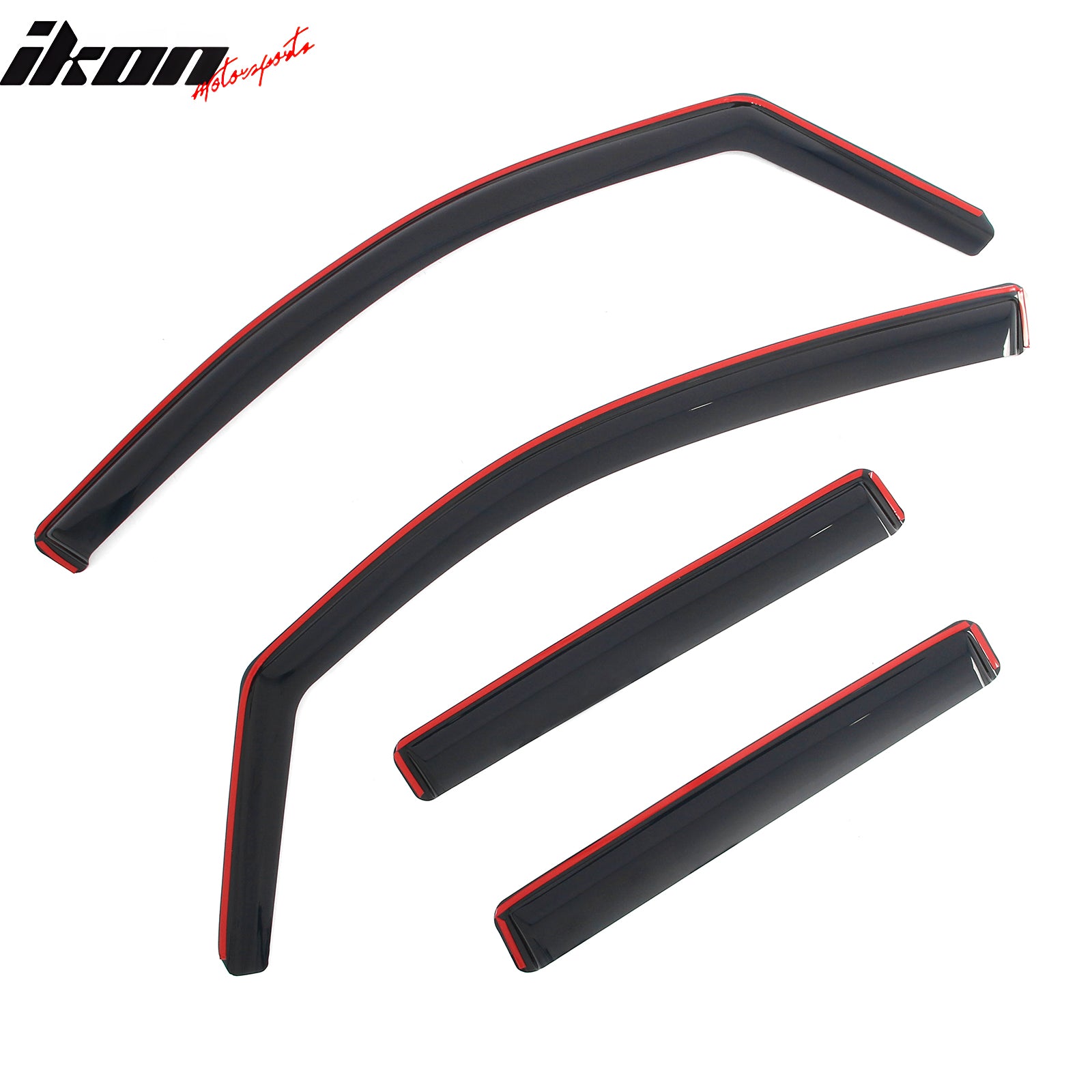 Fits 17-26 Honda Ridgeline In-Channel Window Visors Vent Rain Guards Deflectors