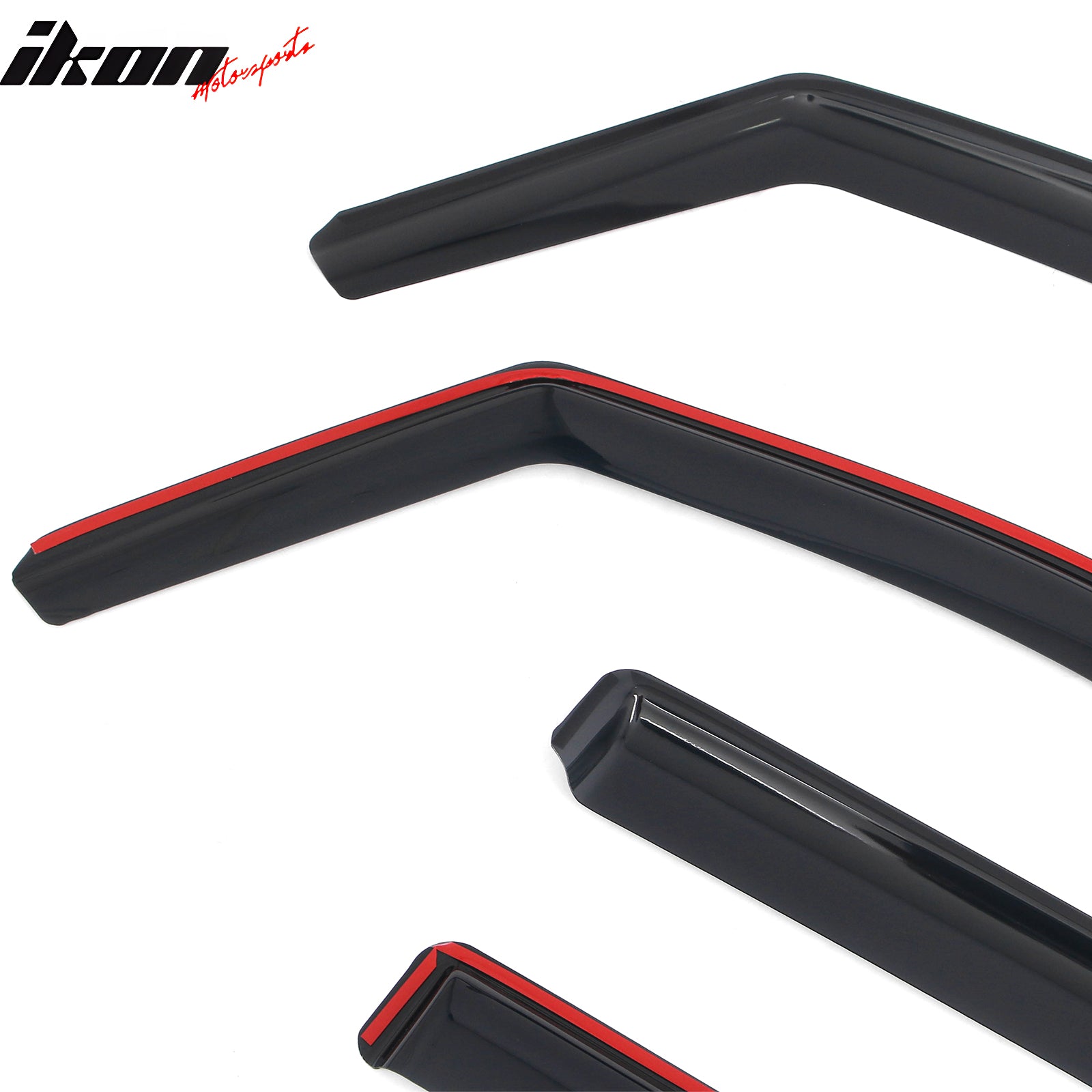 Fits 17-26 Honda Ridgeline In-Channel Window Visors Vent Rain Guards Deflectors