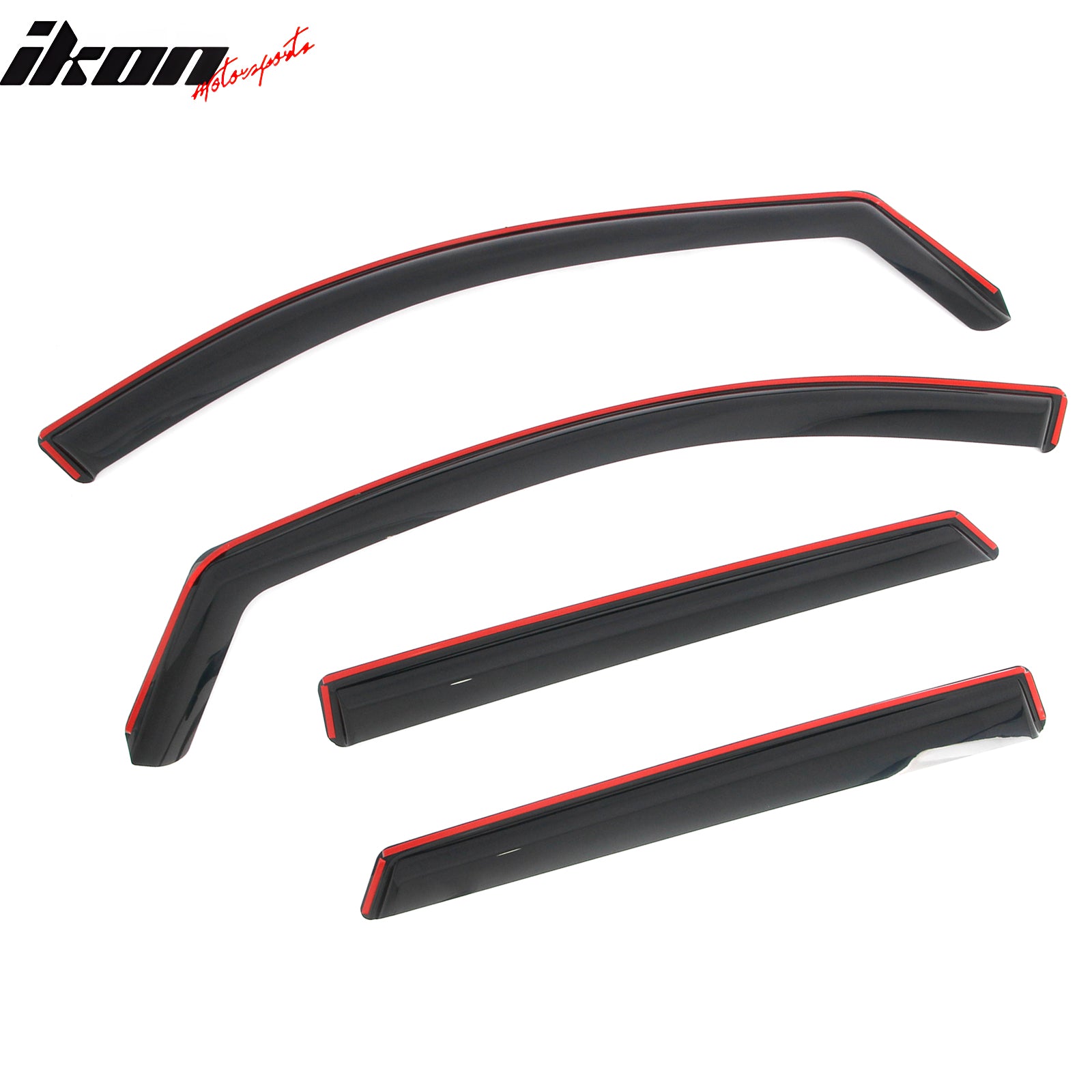 Fits 13-18 Hyundai Santa Fe In-Channel Window Visors Vent Rain Guards Deflectors
