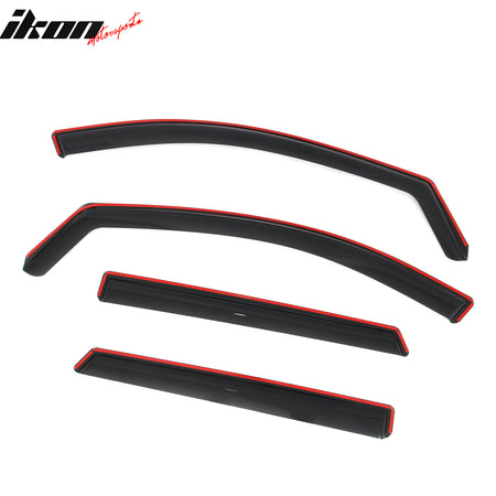 Fits 13-18 Hyundai Santa Fe In-Channel Window Visors Vent Rain Guards Deflectors