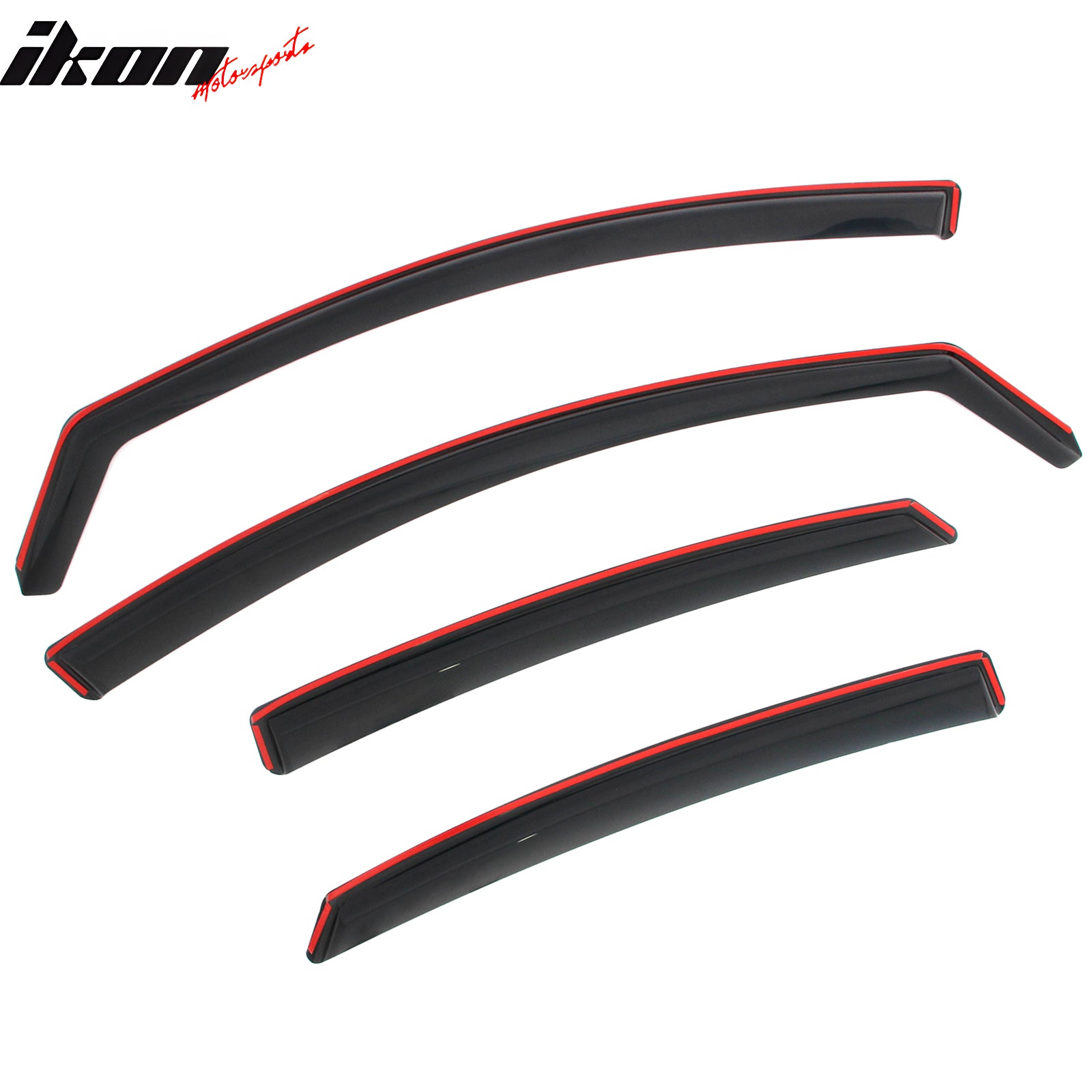 Fits 15-19 Hyundai Sonata In-Channel Window Visors Vent Rain Guards Deflectors