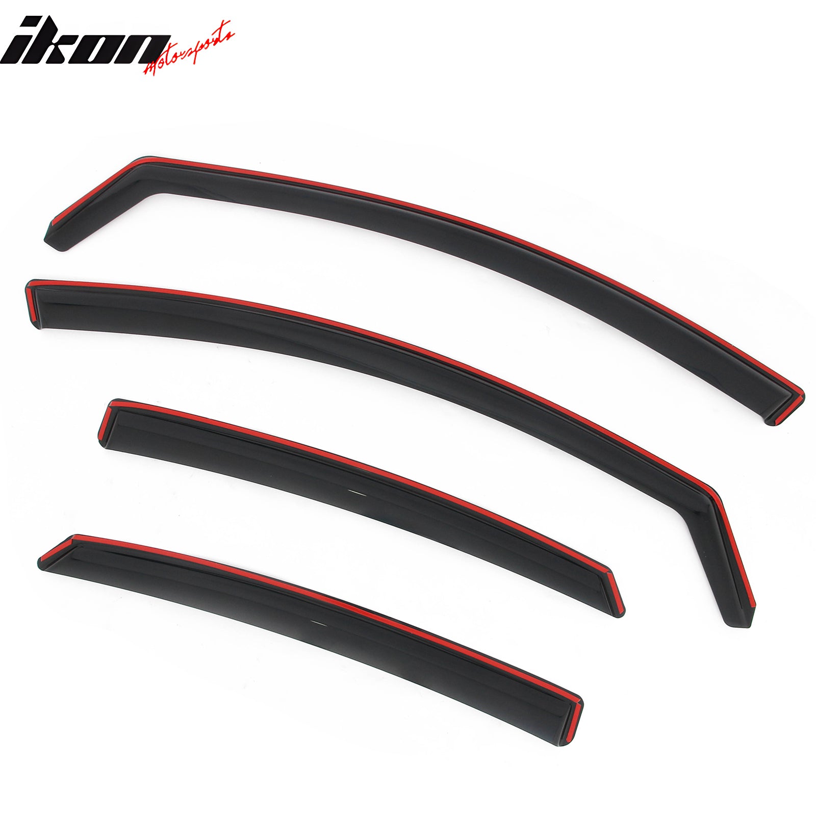 Fits 15-19 Hyundai Sonata In-Channel Window Visors Vent Rain Guards Deflectors