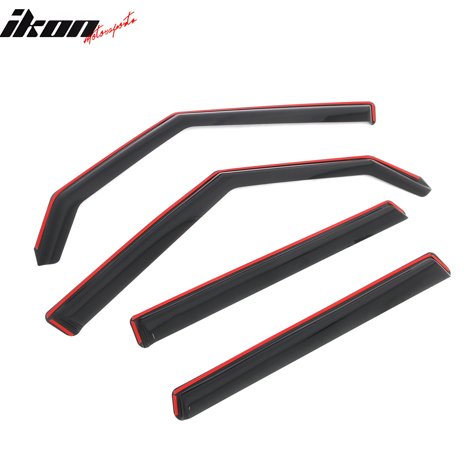 Fits 09-13 Kia Soul In-Channel Window Visors Vent Rain Sun Guards Deflectors