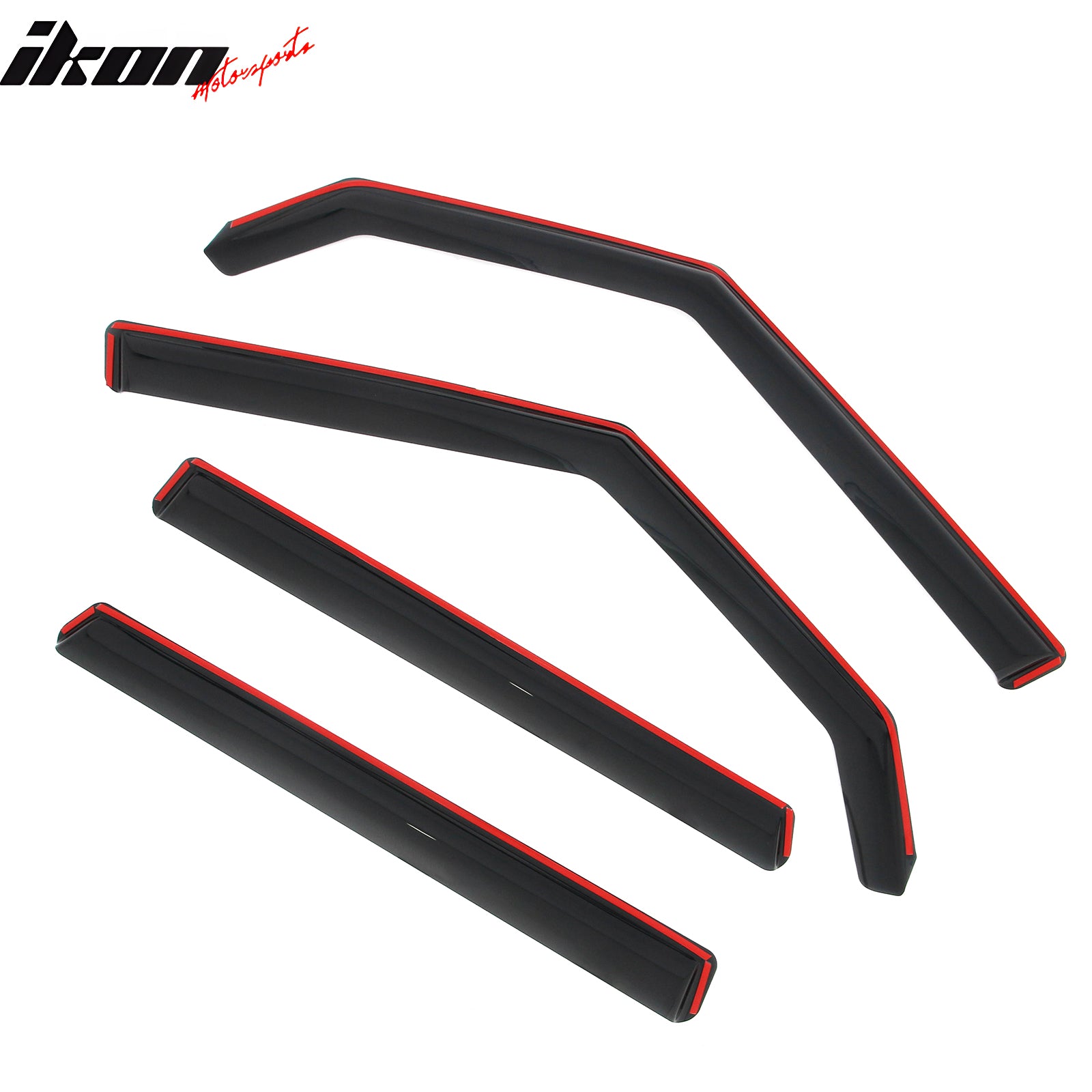 Fits 09-13 Kia Soul In-Channel Window Visors Vent Rain Sun Guards Deflectors
