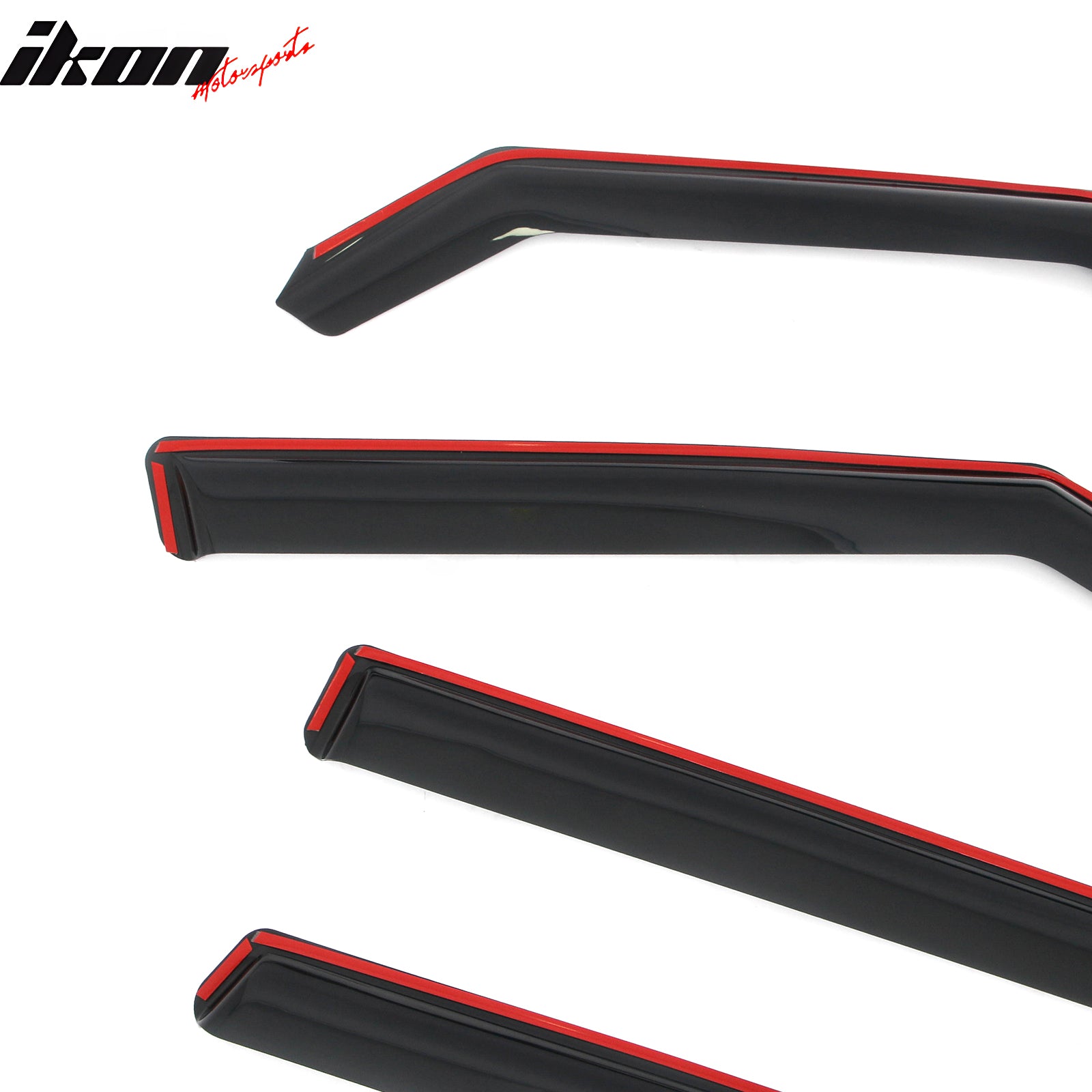 Fits 09-13 Kia Soul In-Channel Window Visors Vent Rain Sun Guards Deflectors