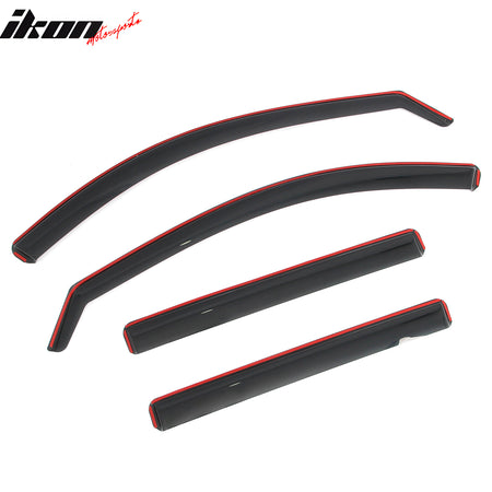 Fits 20-26 Lincoln Aviator In-Channel Window Visors Vent Rain Guards Deflectors