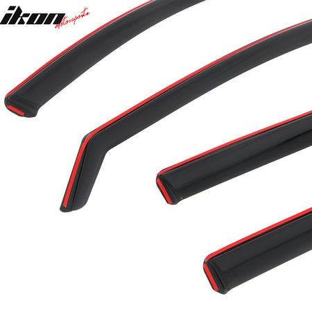 Fits 20-26 Lincoln Aviator In-Channel Window Visors Vent Rain Guards Deflectors