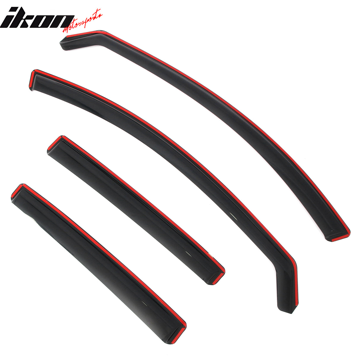 Fits 14-18 Mazda 3 Sedan In-Channel Window Visors Vent Rain Guards Deflectors