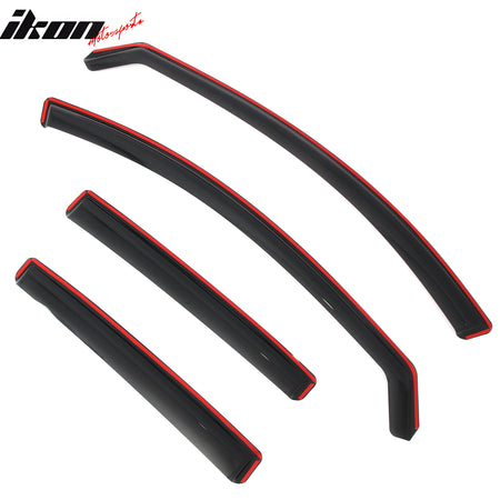 Fits 14-18 Mazda 3 Sedan In-Channel Window Visors Vent Rain Guards Deflectors