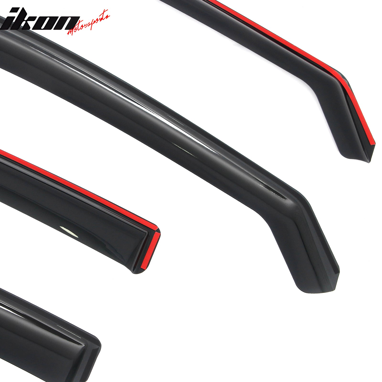 Fits 14-18 Mazda 3 Sedan In-Channel Window Visors Vent Rain Guards Deflectors