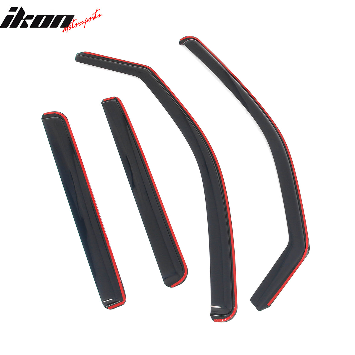 Fits 22-26 Nissan Frontier Crew Cab In-Channel Window Visors Guards Deflectors