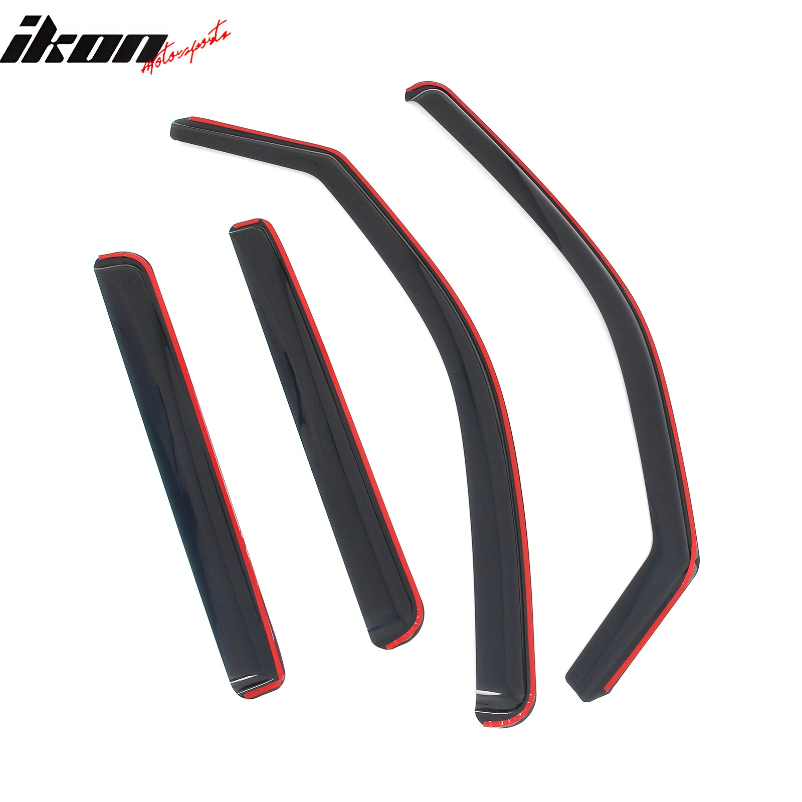 Fits 22-26 Nissan Frontier Crew Cab In-Channel Window Visors Guards Deflectors