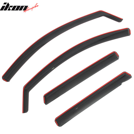 Fits 20-25 Nissan Sentra In-Channel Window Visors Vent Rain Guards Deflectors